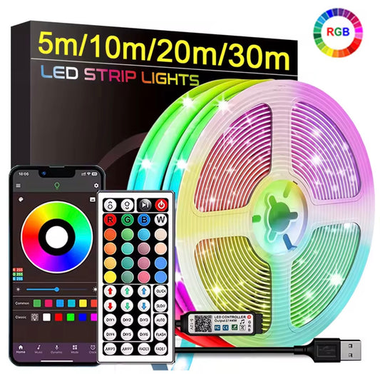 RGB Smart LED Strip Lights – App Controlled Room Lighting